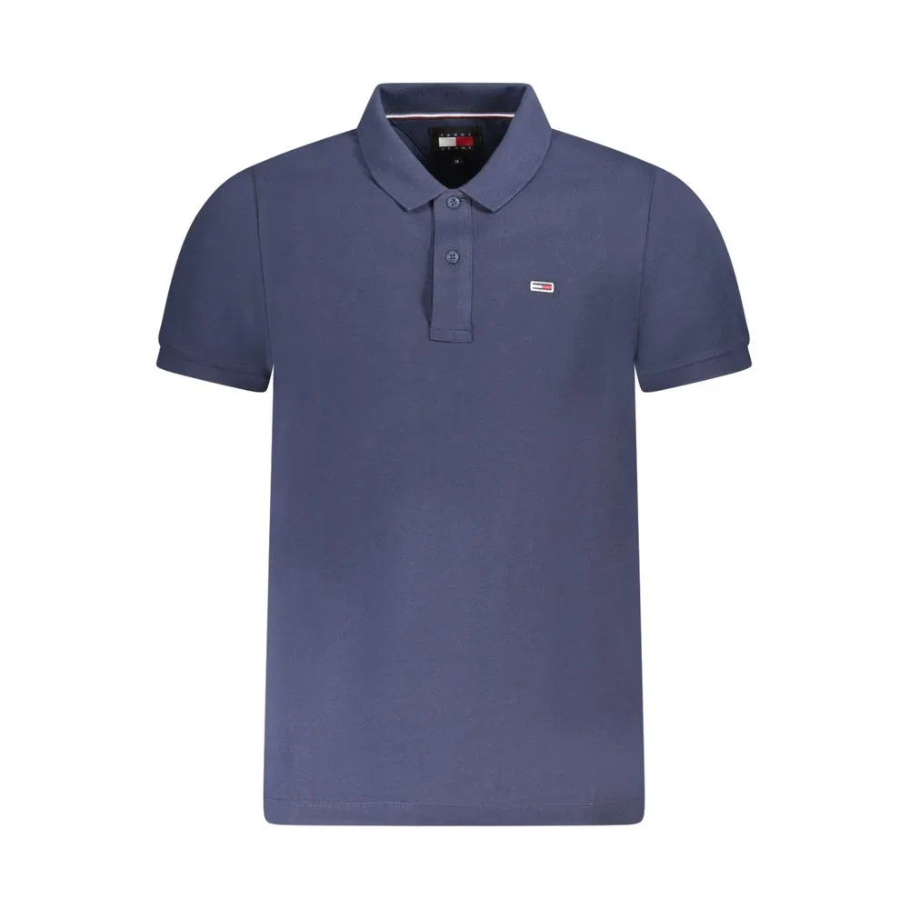 Мужское поло с коротким рукавом Blu Cotton Tommy Hilfiger, Blue
