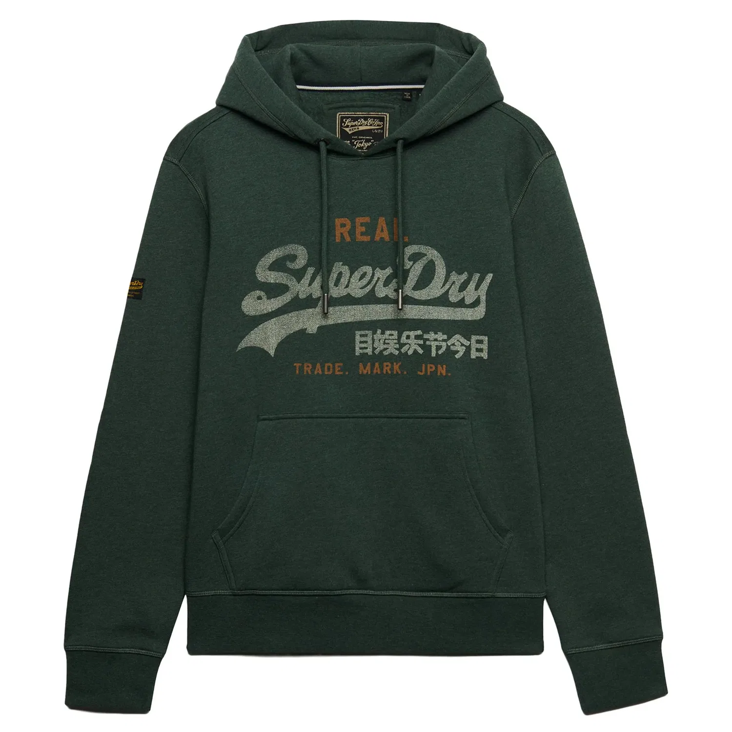 Свитшот темно-зеленый Superdry, темно-зеленый