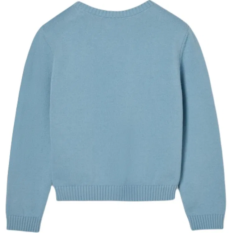 Свитер с круглым вырезом, GUCCI, Light Blue — фото 4
