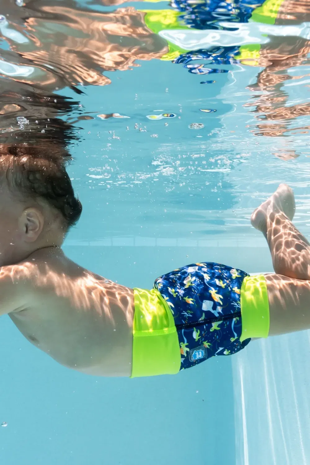 Многоразовый плавательный подгузник Happy Nappy Turtle Tide Splash About, Multi — фото 4