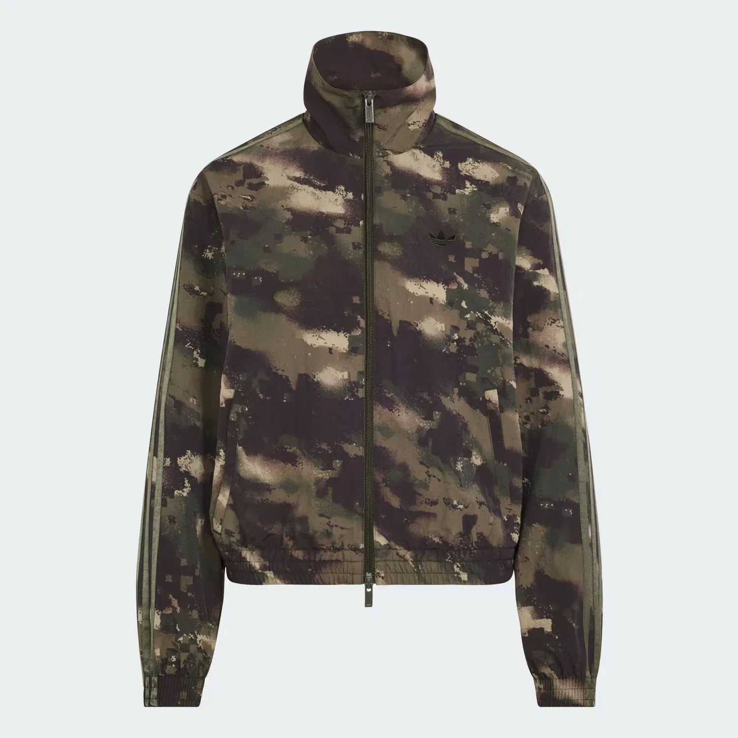 Женская спортивная куртка с камуфляжным принтом Adidas Originals, Night Cargo/Aurora Coffee/Olive Strata/Orbit Green — фото 4