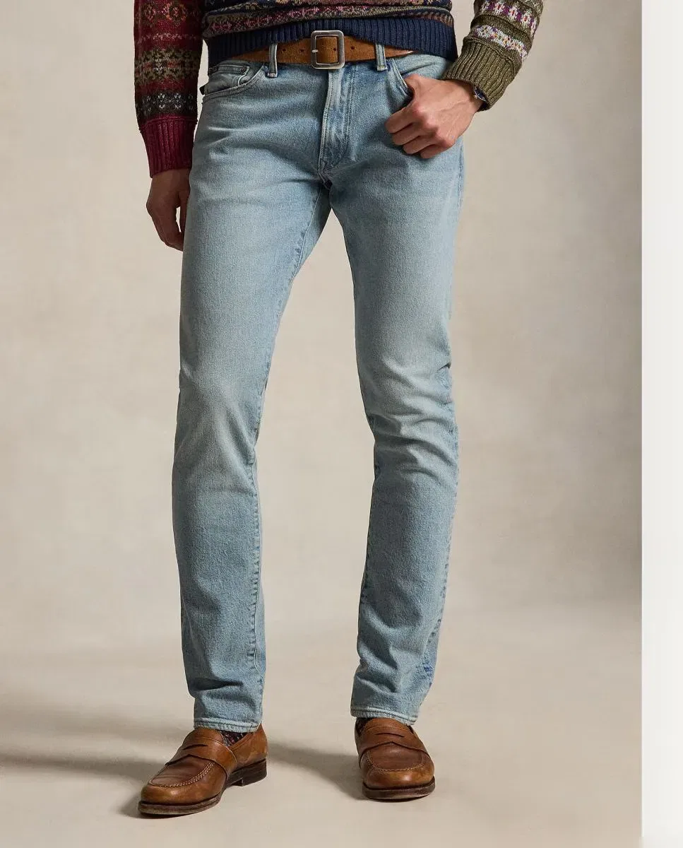 Мужские джинсы skinny с эластаном Polo Ralph Lauren, Azul Índigo — фото 2