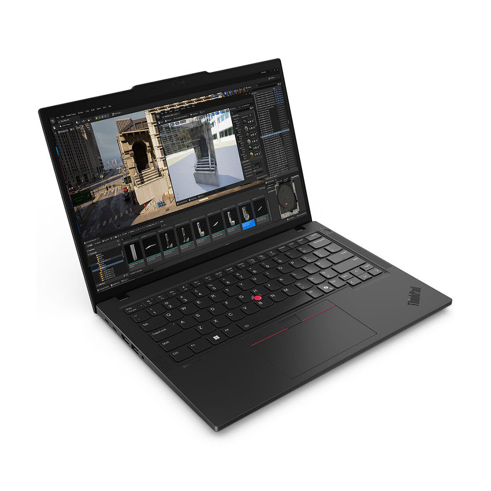 Ноутбук Lenovo ‎ThinkPad P14s Gen 5, 14", 16 ГБ/512 ТБ, Ryzen 7 PRO 8840HS, Radeon 780M, черный, английская клавиатура — фото 3