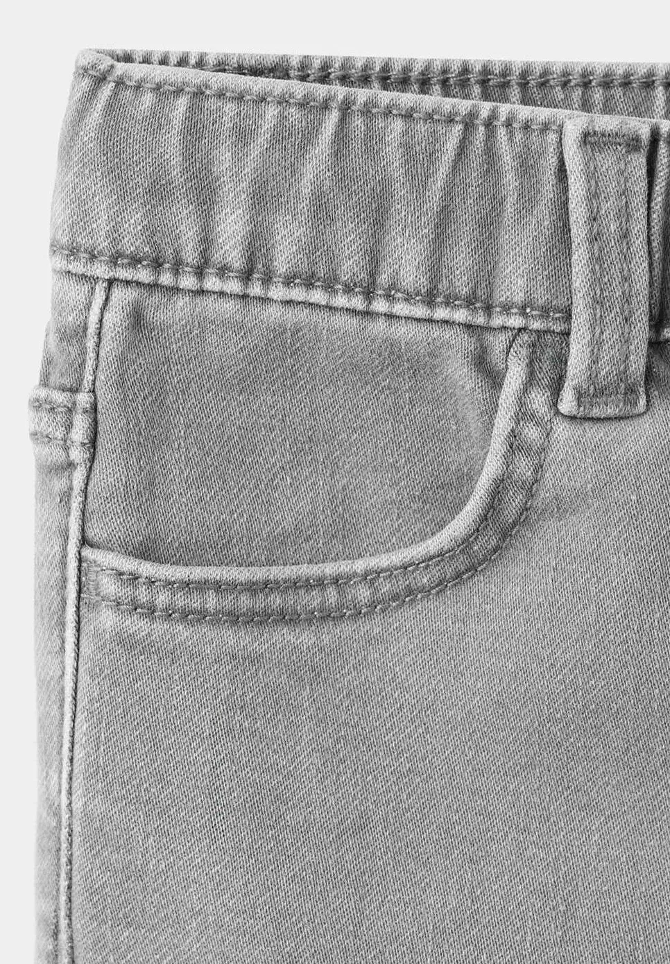Детские джинсы свободного кроя Mango Kids, Denim Grau — фото 4