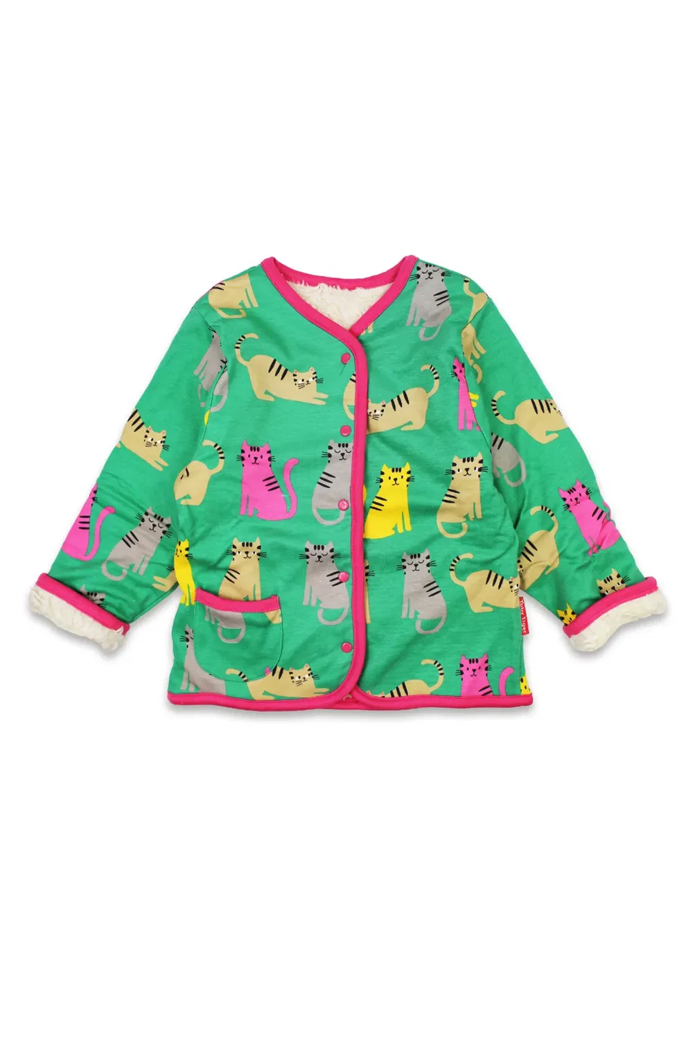 Детская куртка с принтом Kitten Print Toby Tiger, Green