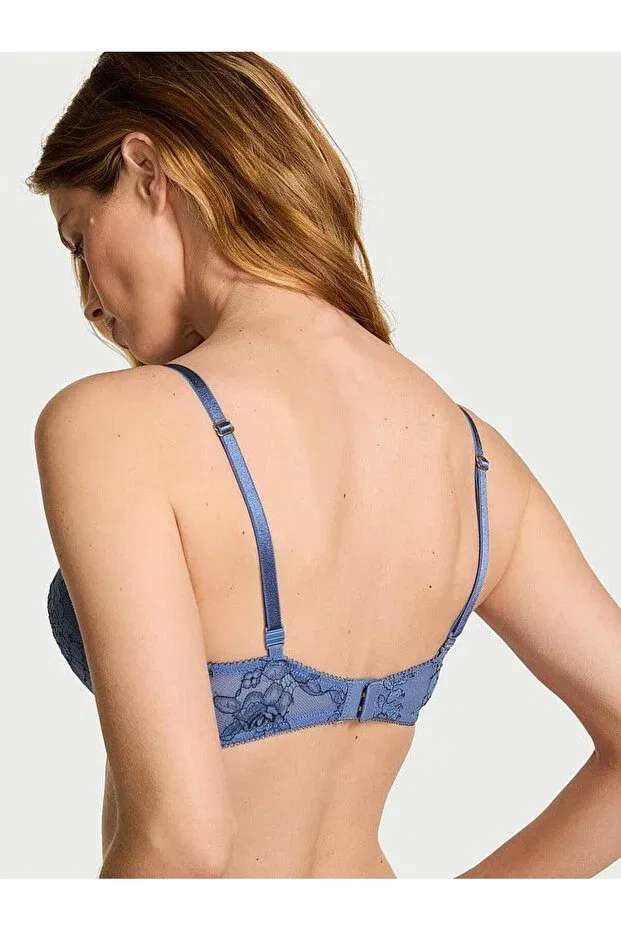 Женский бюстгальтер push-up с кружевом Bombshell Victoria'S Secret, Jean Blue — фото 2