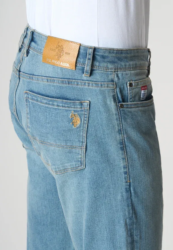 Брюки джинсовые straight leg jeans U.S. Polo Assn, синий U.S. Polo Assn. — фото 4