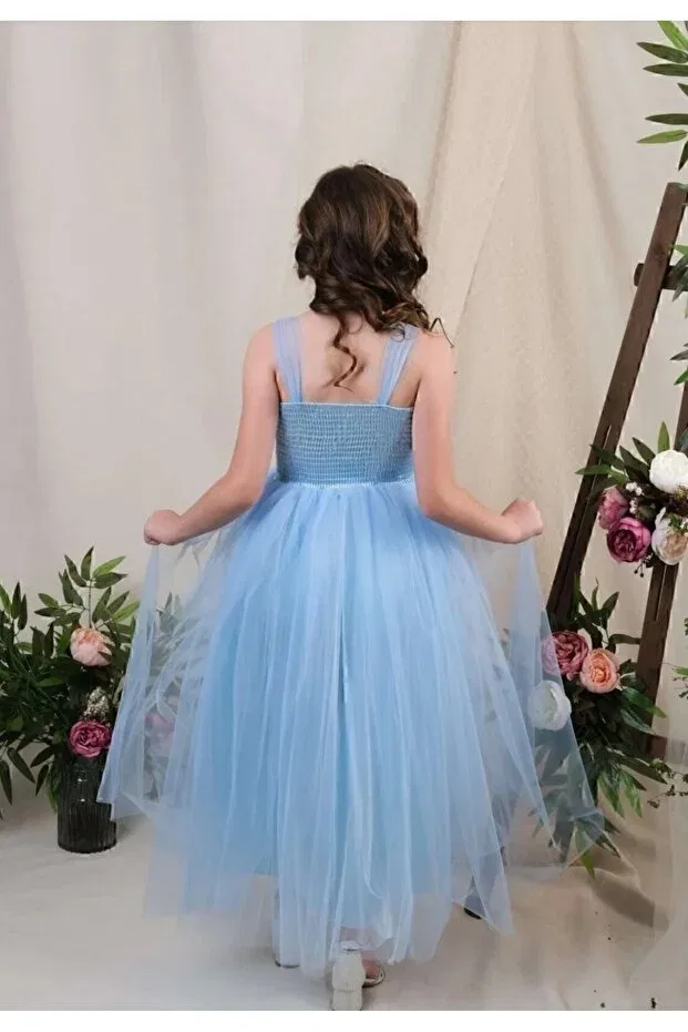 Детское платье для девочек тюлевое Etç Baby, Babe Blue — фото 2