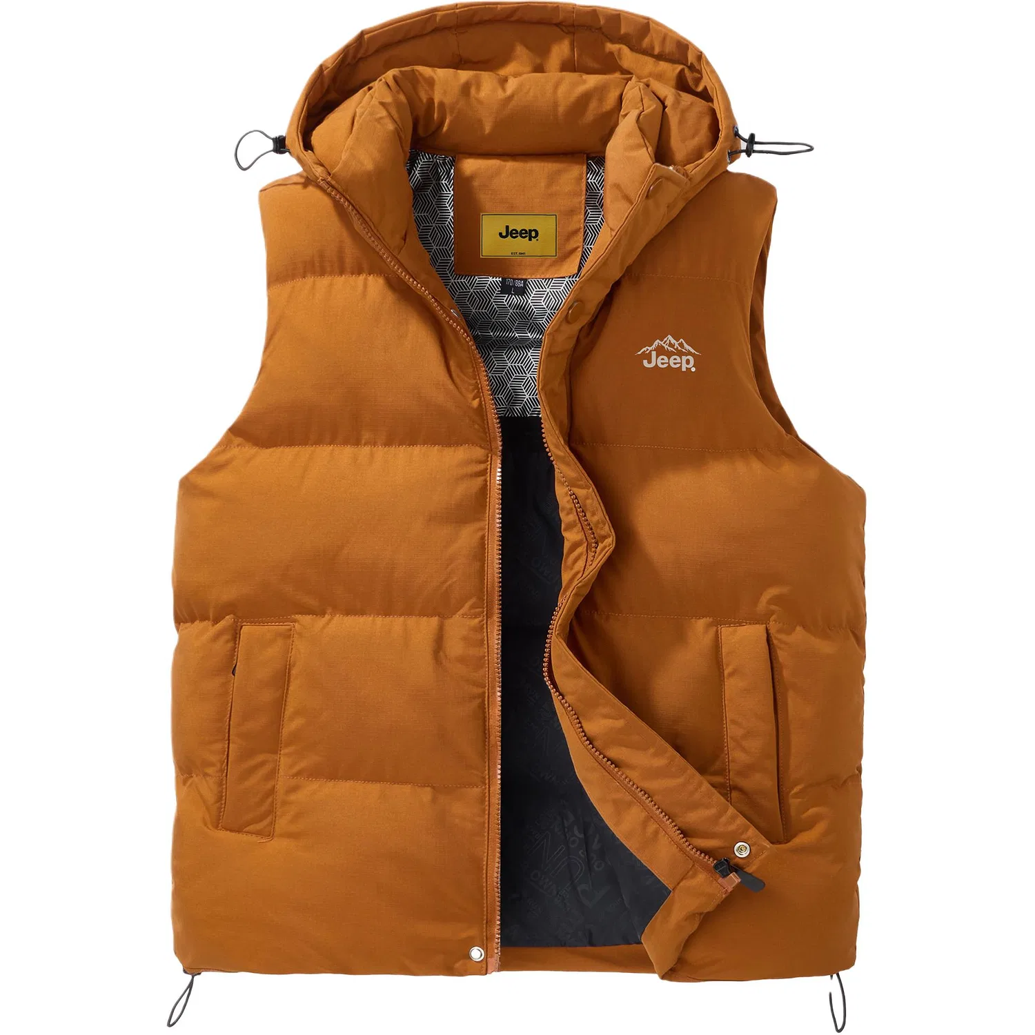 Детский утепленный жилет с капюшоном Jeep Leisure Collection, Caramel