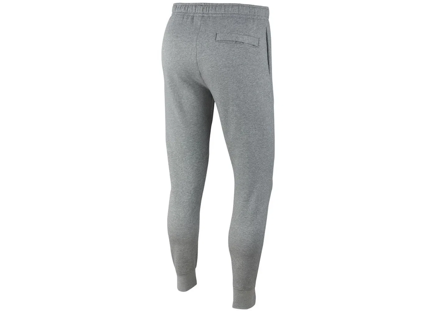 Мужские спортивные штаны Nike Sportswear Club Fleece Joggers, Dark Grey Heather/Matte Silver/White — фото 2
