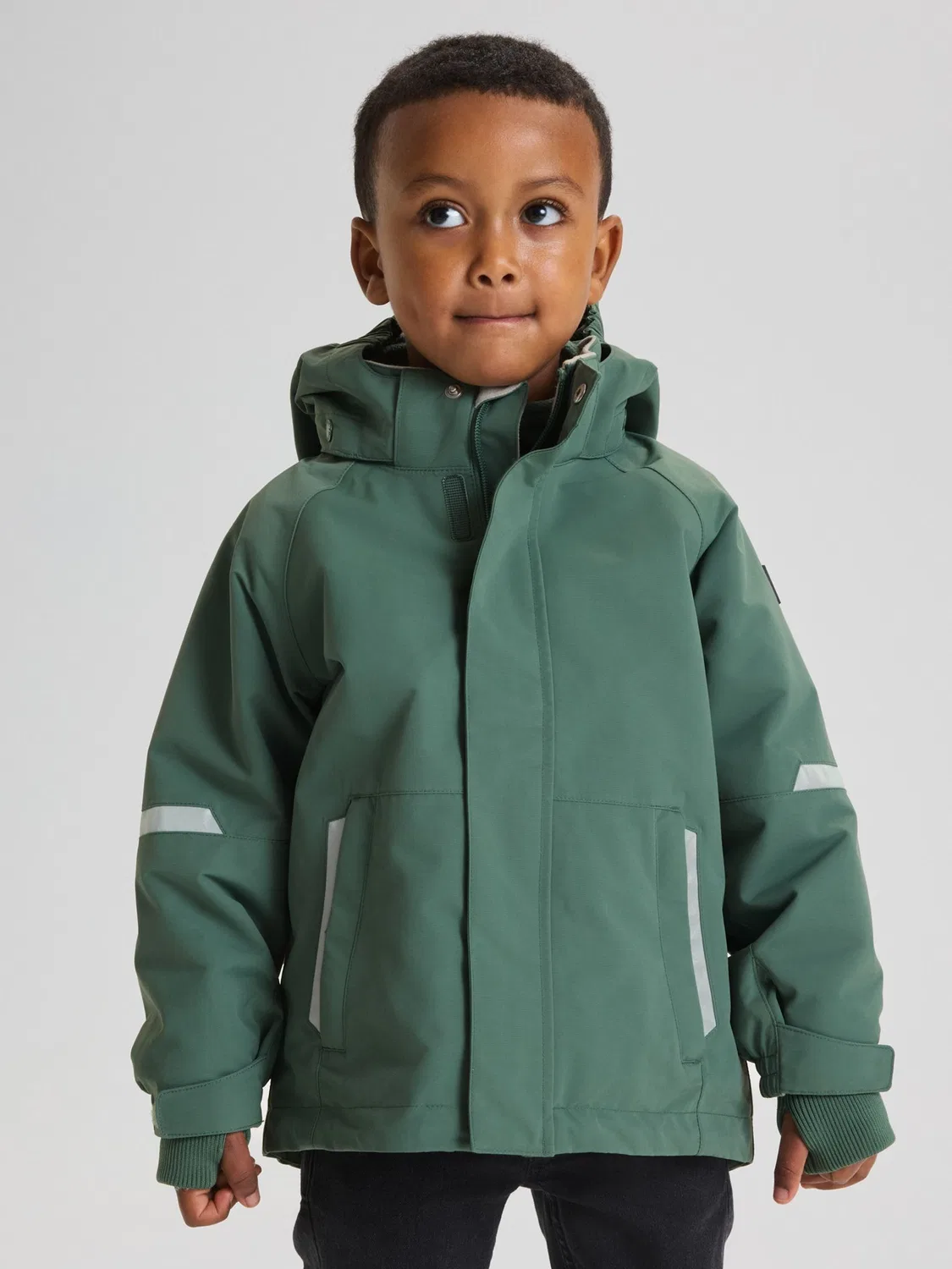 Куртка водонепроницаемая Shell Jacket Polarn O. Pyret, зеленый — фото 2