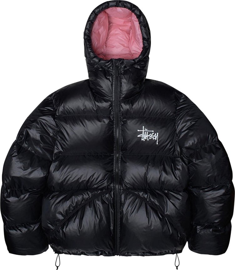 Парка Stussy Micro Ripstop Down Parka 'Black', черный - фото