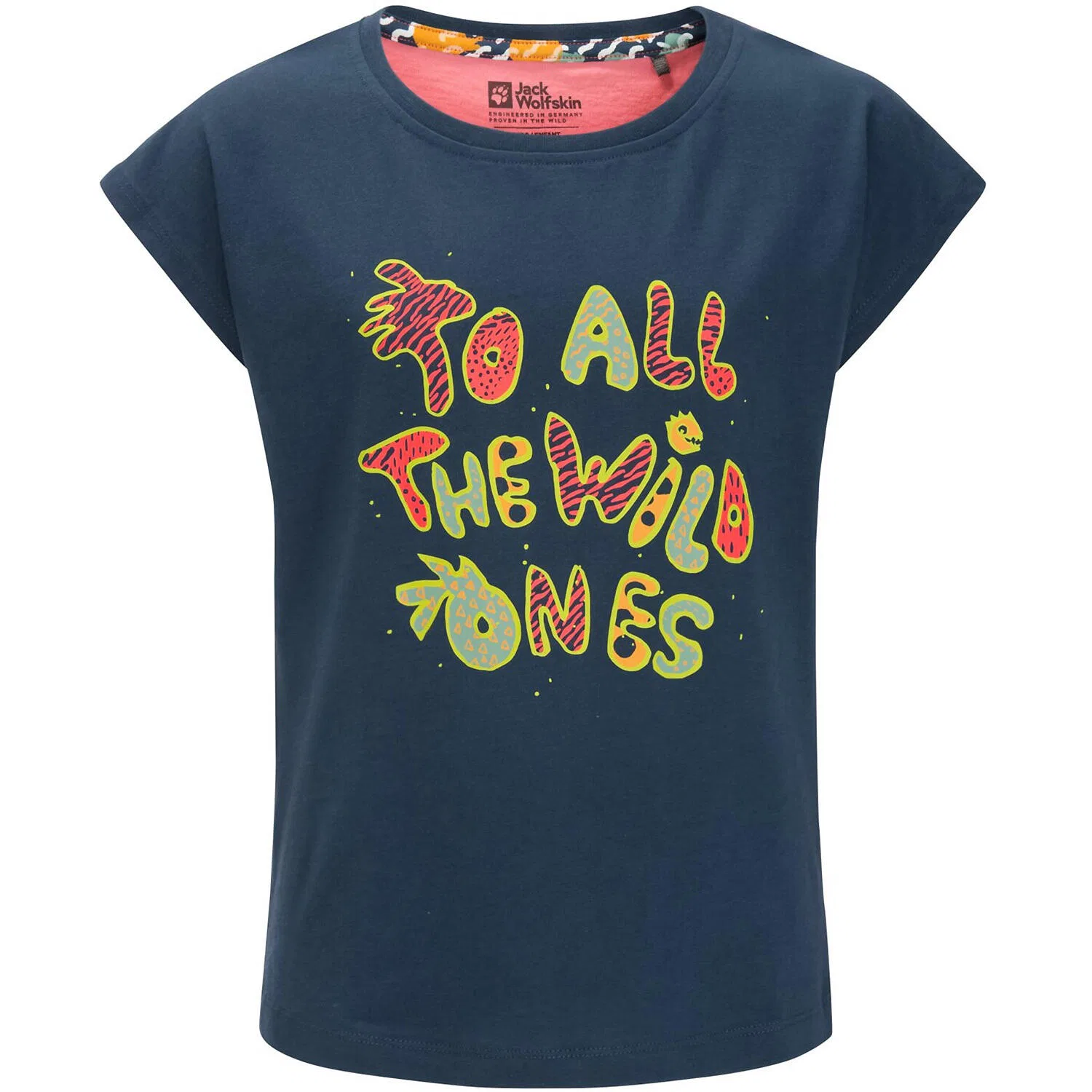 Детская футболка GIRLS VILLI T Jack Wolfskin, Mitternachtsindigo