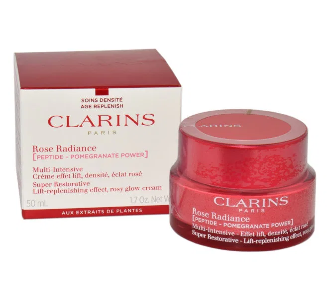 Крем для лица 50 мл увлажняющий Clarins, Rose Radiance Cream Super Restorative-Lift Replenishing Effect Rosy Glow