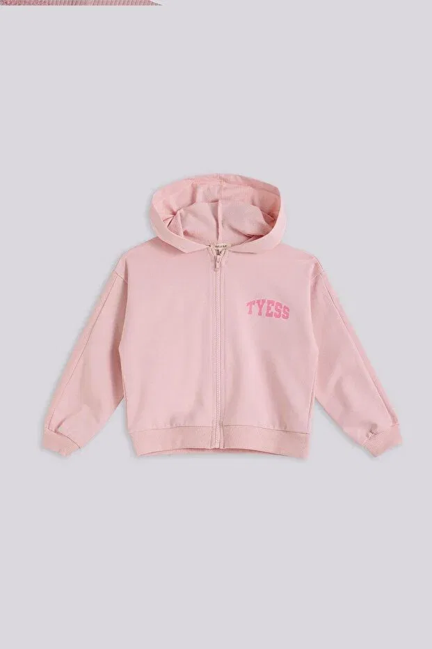 Детские свитшот с капюшоном для девочек Tyess Basic, Pink
