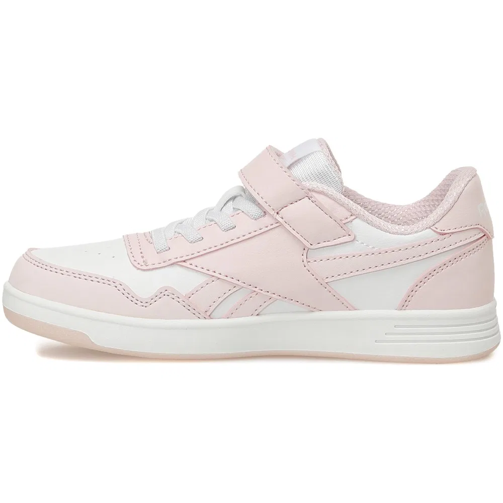 Кроссовки детские Reebok Court Advance Elastic Lac для девочек, белые, на эластичной шнуровке — фото 3