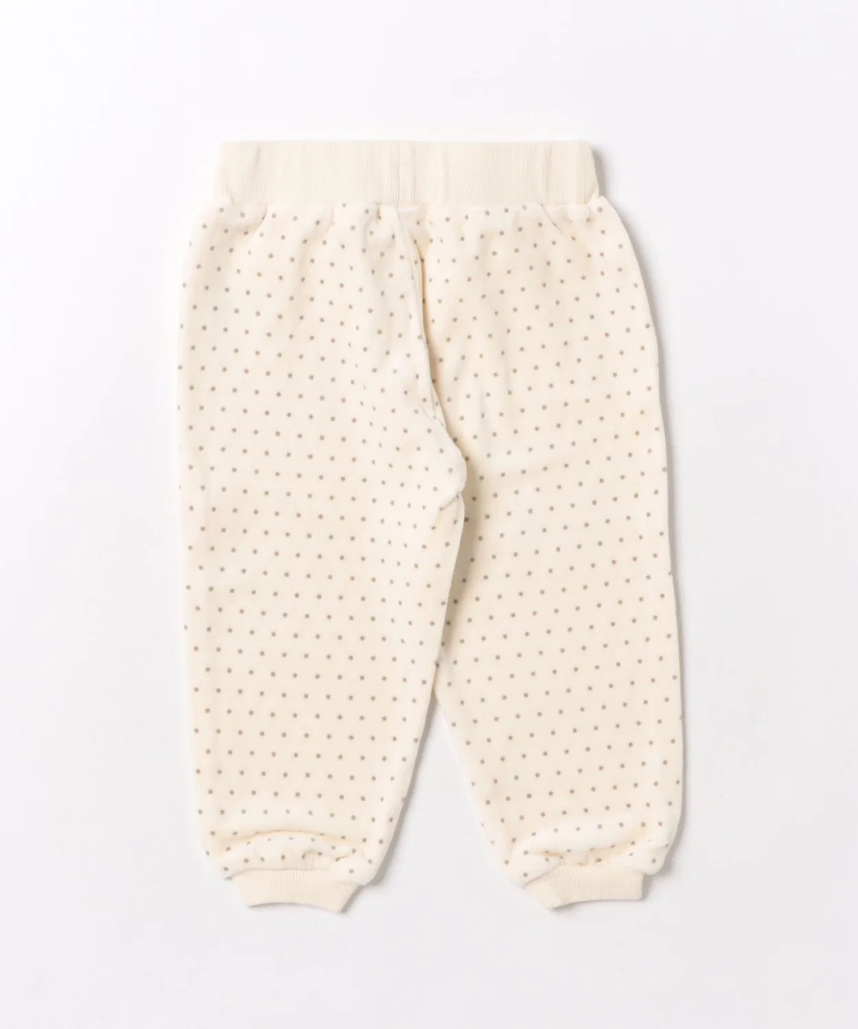 Детские спортивные штаны из велюра с принтом Polka Dot Mag., Natural — фото 2
