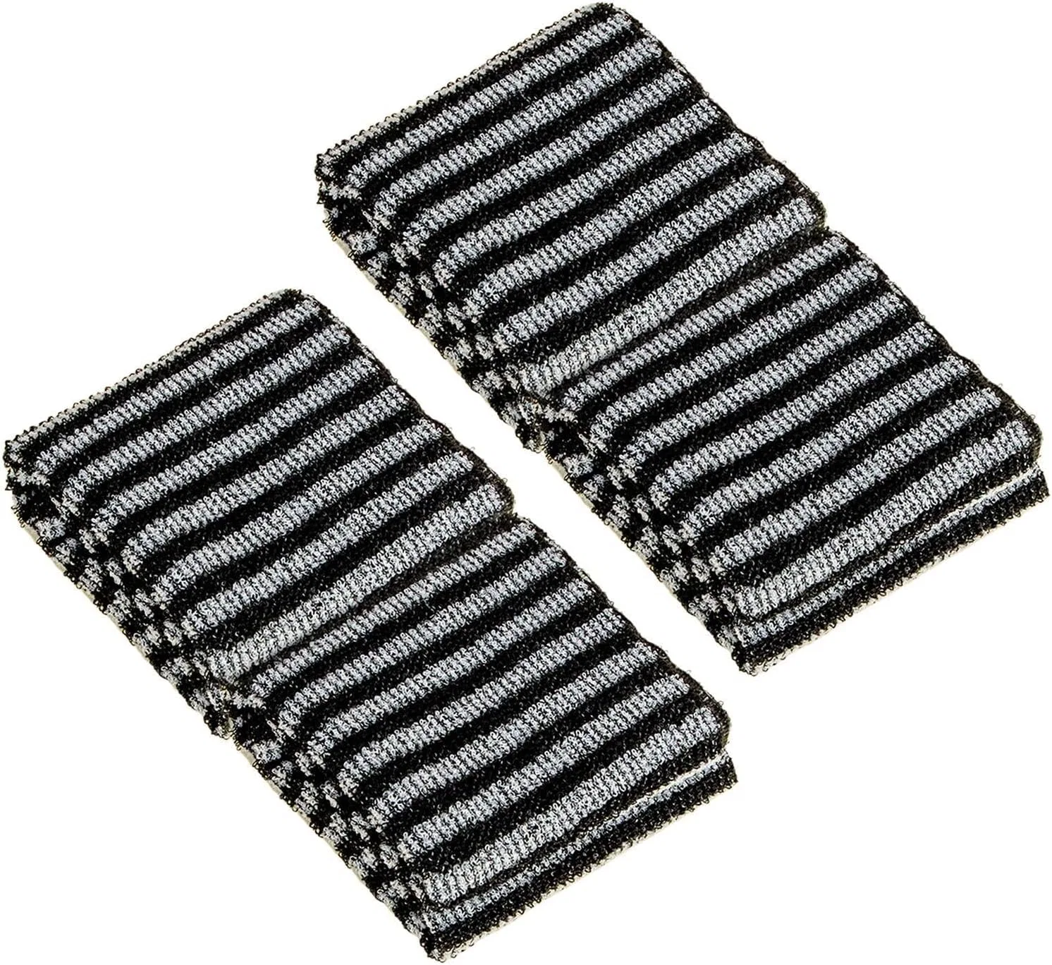 Мочалка для отшелушивания Fruusv, 1 шт, 25x23.5 см, Black