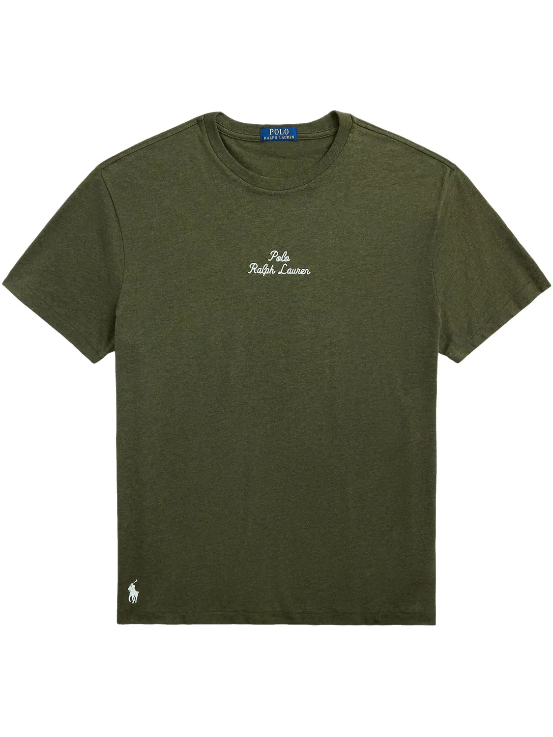Polo Ralph Lauren Футболка с вышитым логотипом, зеленая