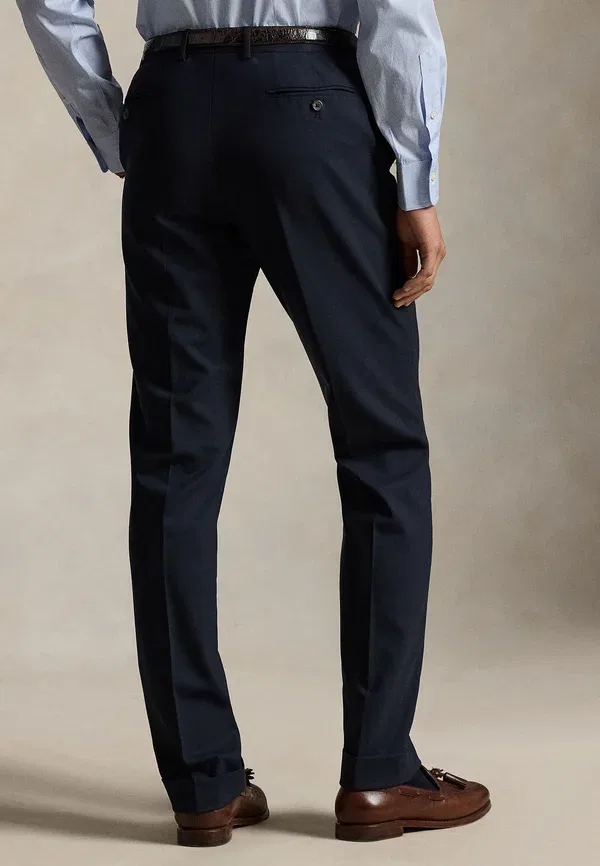 Брюки из шерстяной смеси, марлевые, Wool-blend suit trouser, Polo Ralph Lauren, темно-синий — фото 3