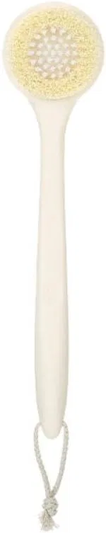 Щетка для тела с длинной ручкой и мягкой тканью, SlimpleStudio, 36.5x8.5x2.5 см, 150 г, White