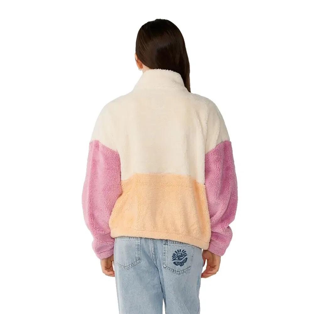 Детский свитшот для девочек с флисом Surf Revival Zip Through Polar Rip curl, Multicolor — фото 2