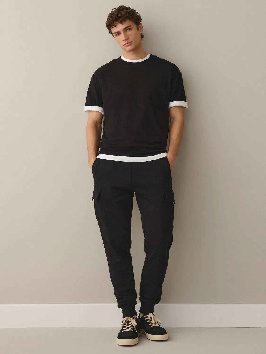 Джоггеры карго Slim Fit Brushback Next, черный — фото 2