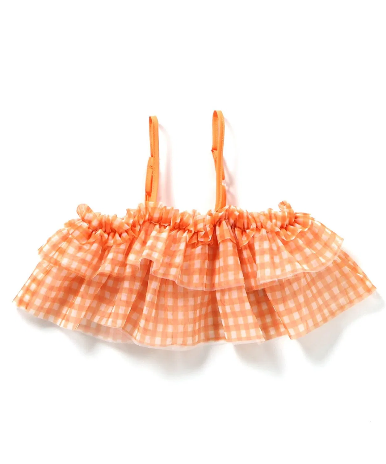 Apres les cours Детский топ-безрукавка из тюля с разноцветными воланами Colorful Frill Tul — фото 2