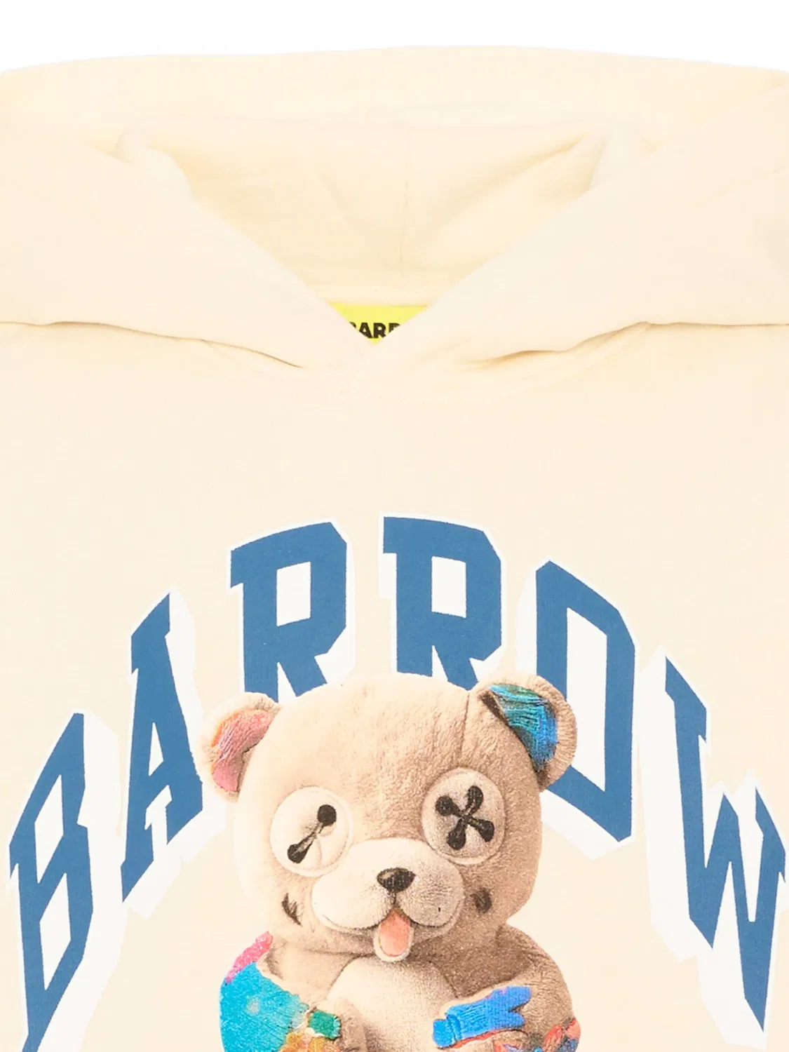 BARROW Худи с принтом мишки, нейтральные тона — фото 2
