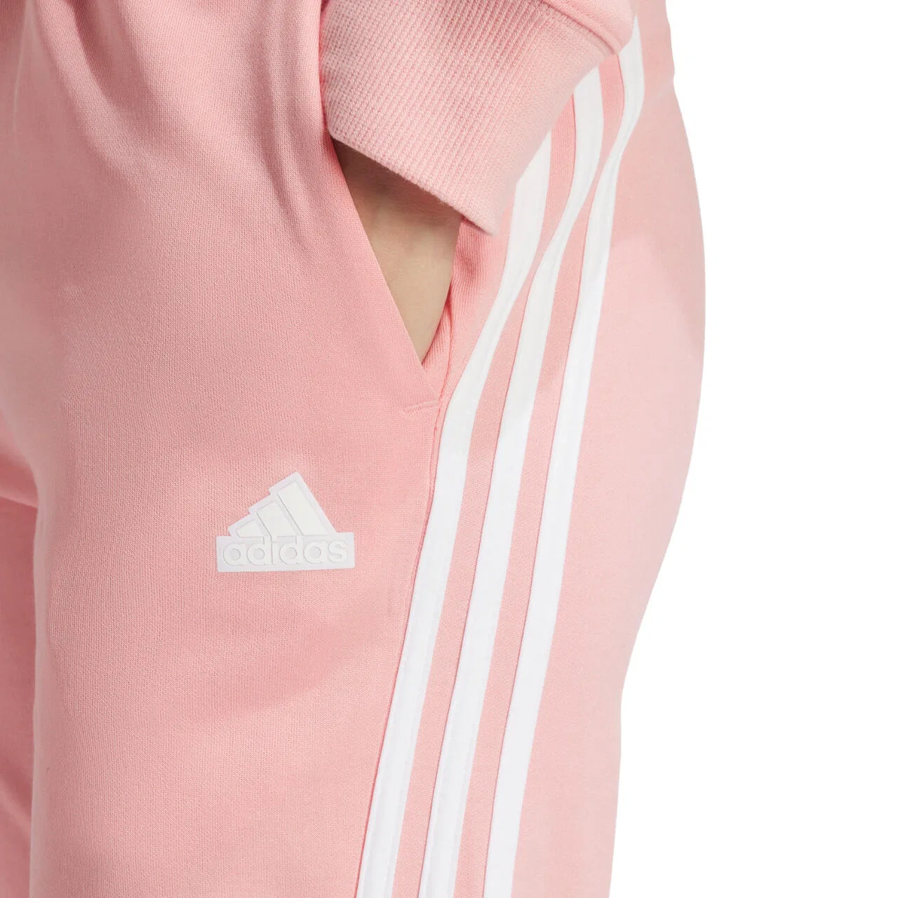 Женские спортивные брюки с принтом Iconic Wrapping 3-Stripes Snap Adidas, Rosa — фото 4