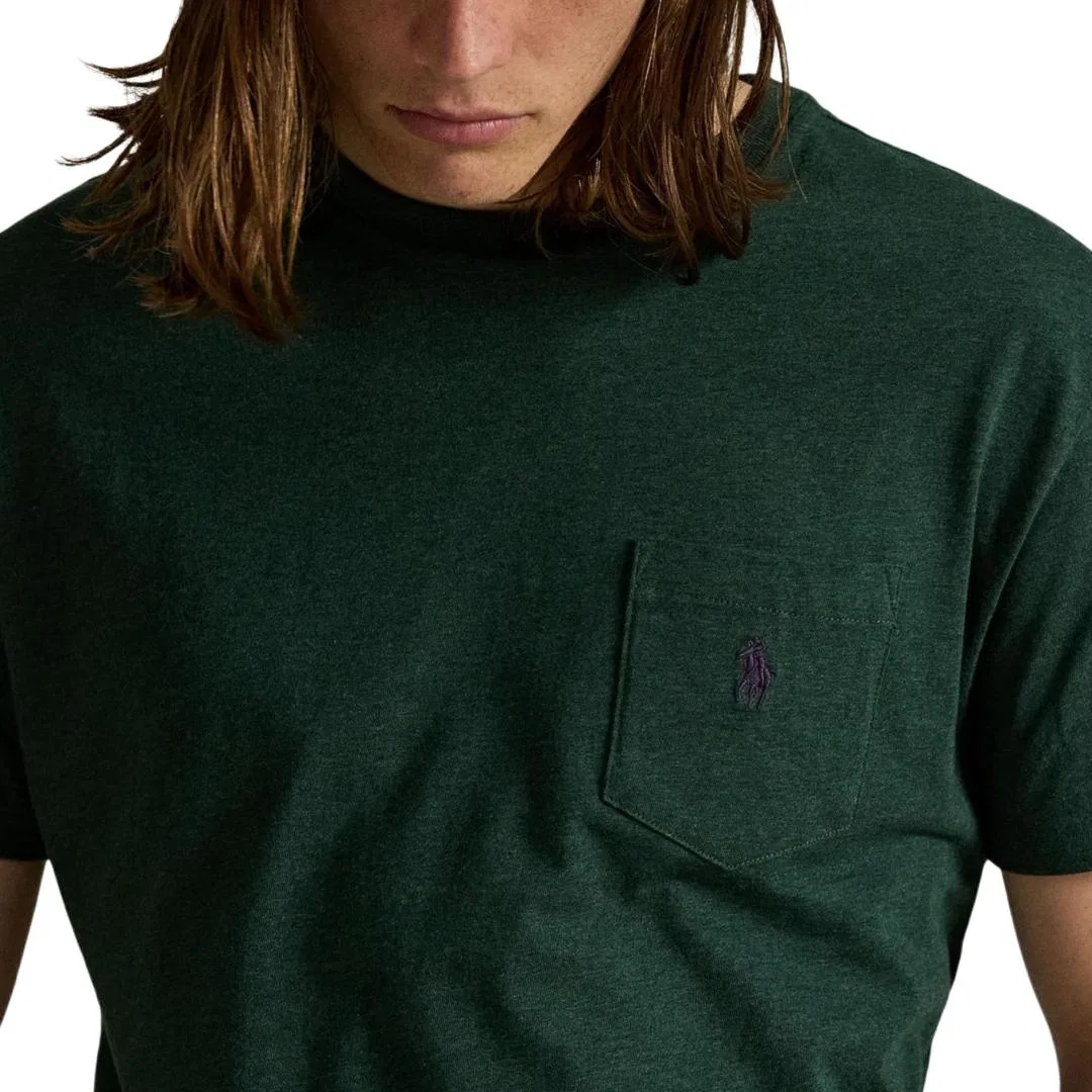 Мужская футболка с круглым вырезом Green Polo Ralph Lauren — фото 4