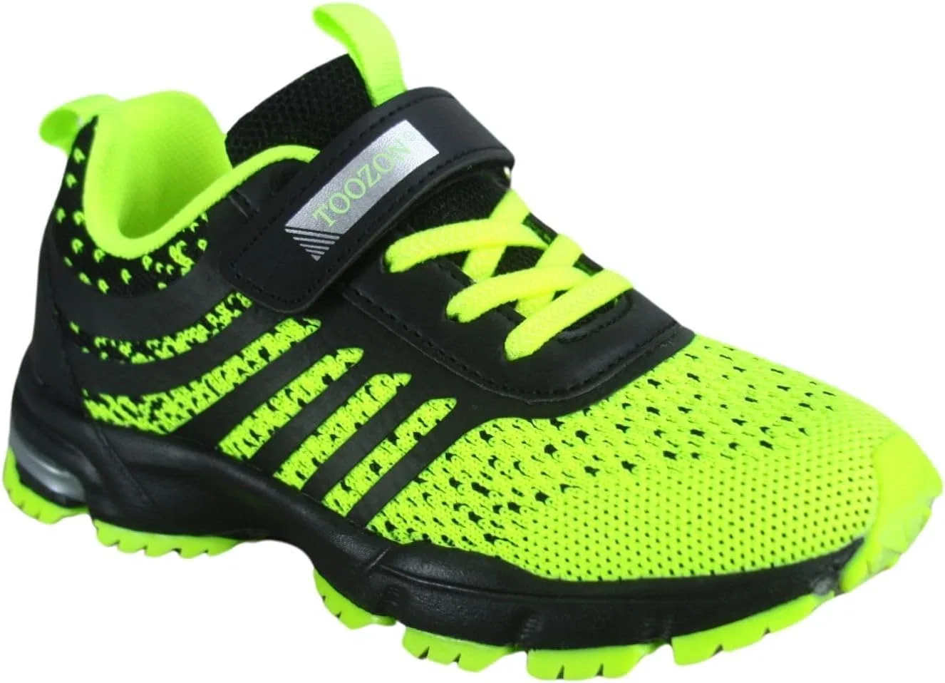 Детские кроссовки для бега с легкими ремешками toozon, Neon Green