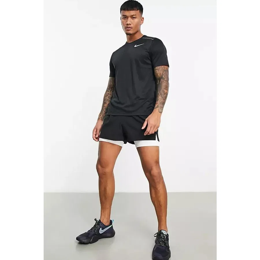 Футболка спортивная с технологией Dri-FIT Miller Nike, Черный — фото 4