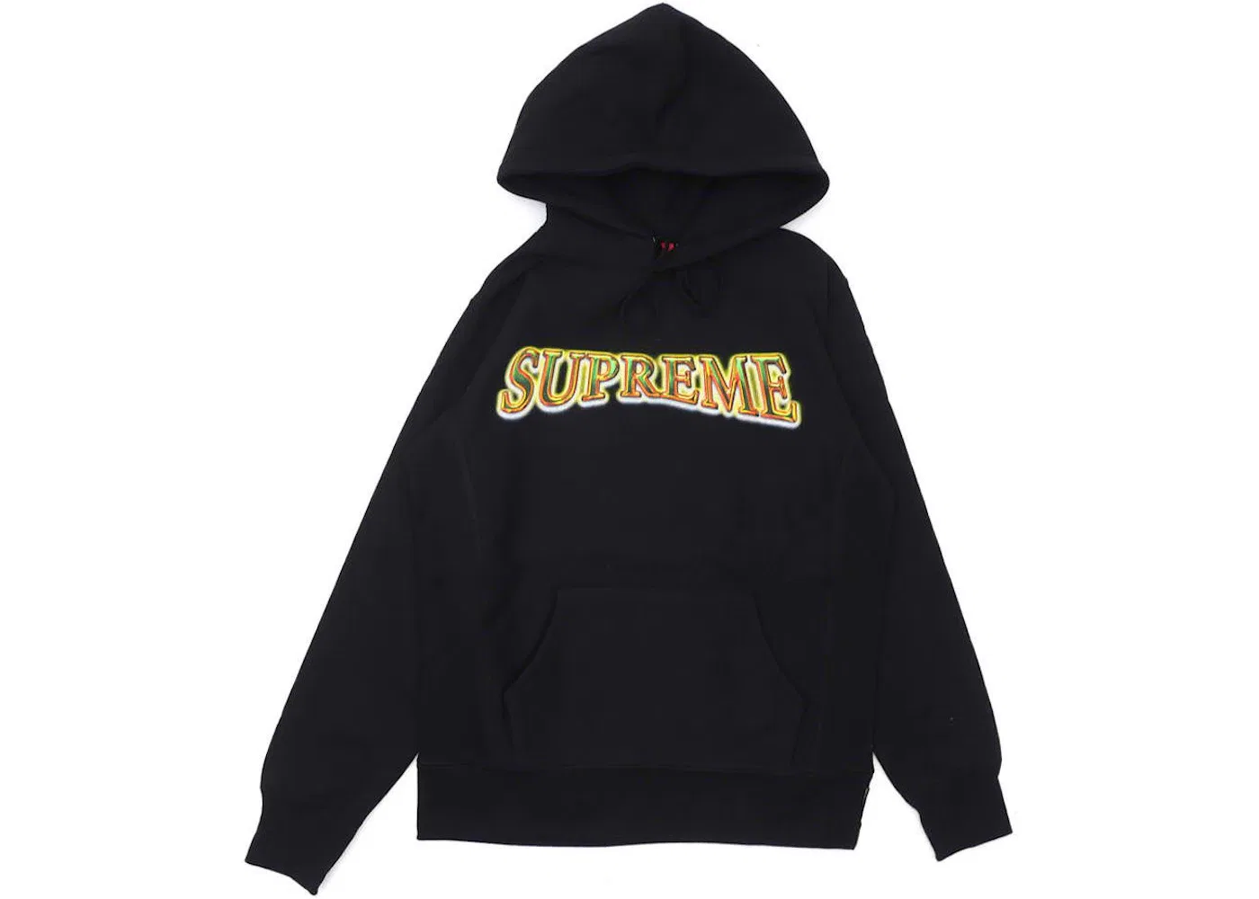 Мужской худи с принтом Supreme Metallic Arc Supreme, Black
