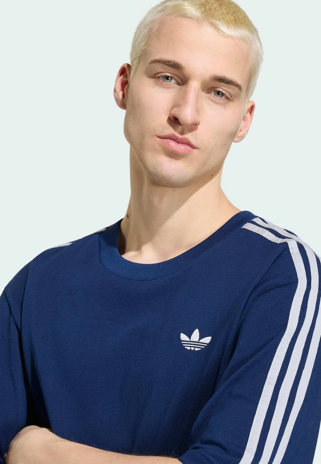 Футболка 3S - футболка с принтом Adidas Originals, Night Indigo — фото 3