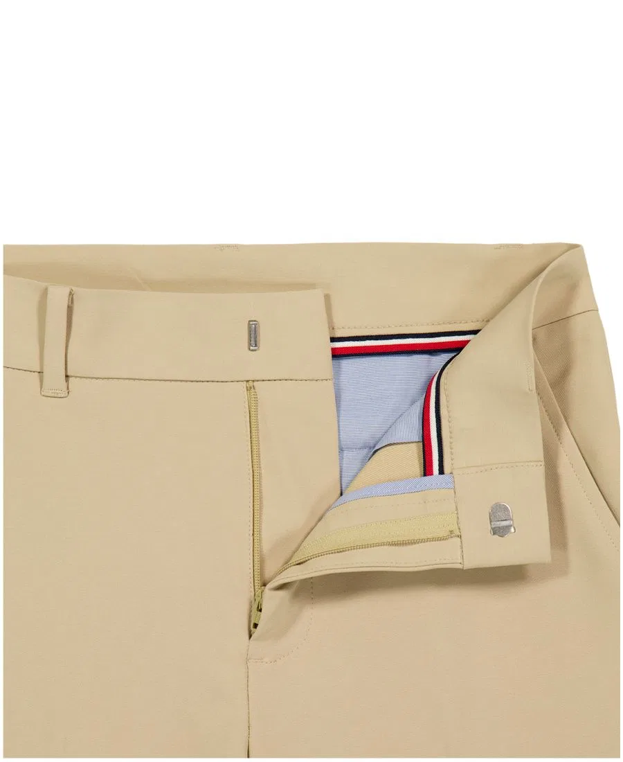 Брюки классические на поясе с застежкой, модель Stretch Performance Tommy Hilfiger, Beige — фото 4