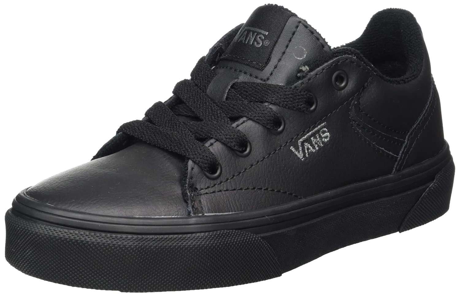 Детские кроссовки для мальчиков с ретро-дизайном Seldan Vans, Tumble Black Black