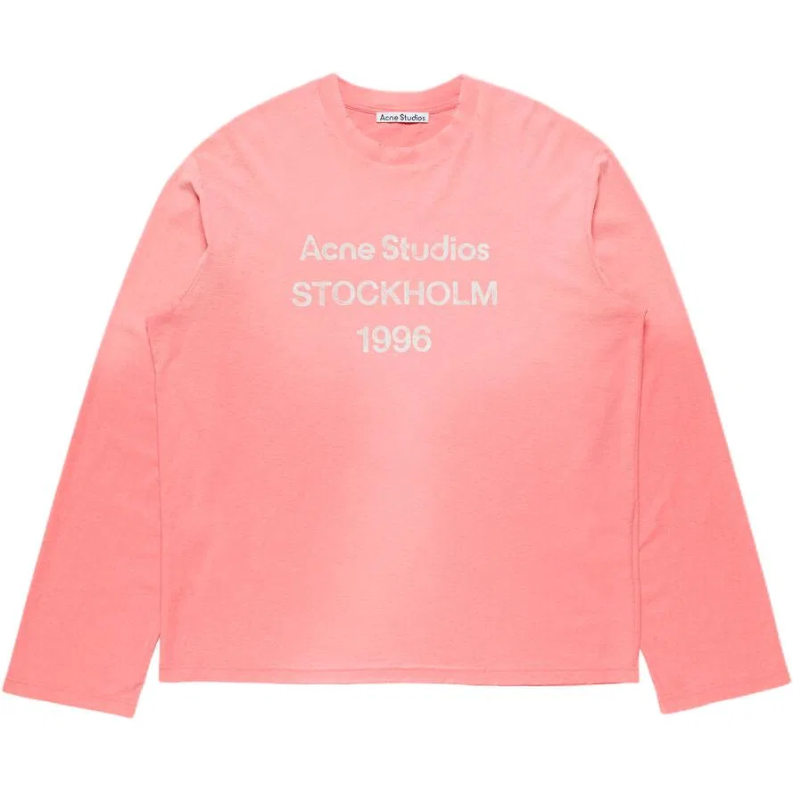 Женская футболка с круглым вырезом Acne Studios, Tango Pink