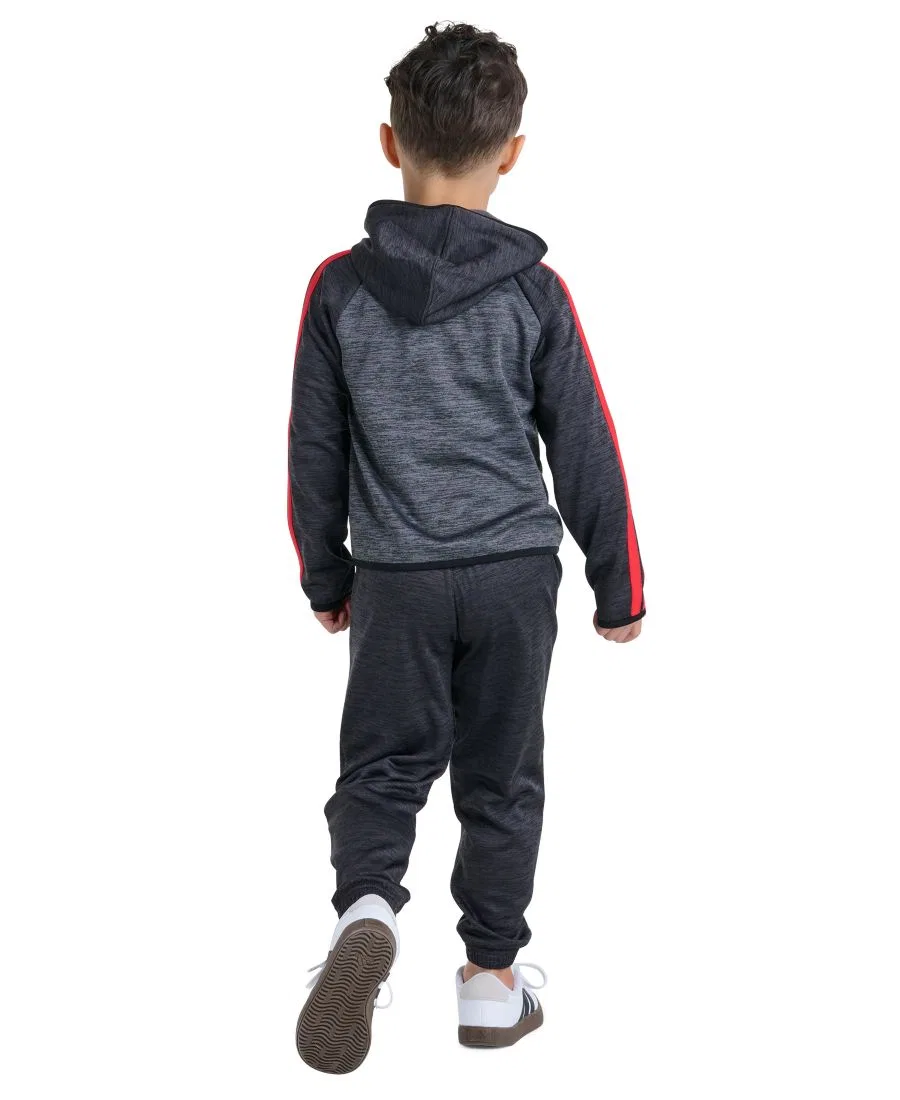 Комплект из куртки и джоггеров с капюшоном, модель 2-Piece Set adidas, Black Red — фото 4