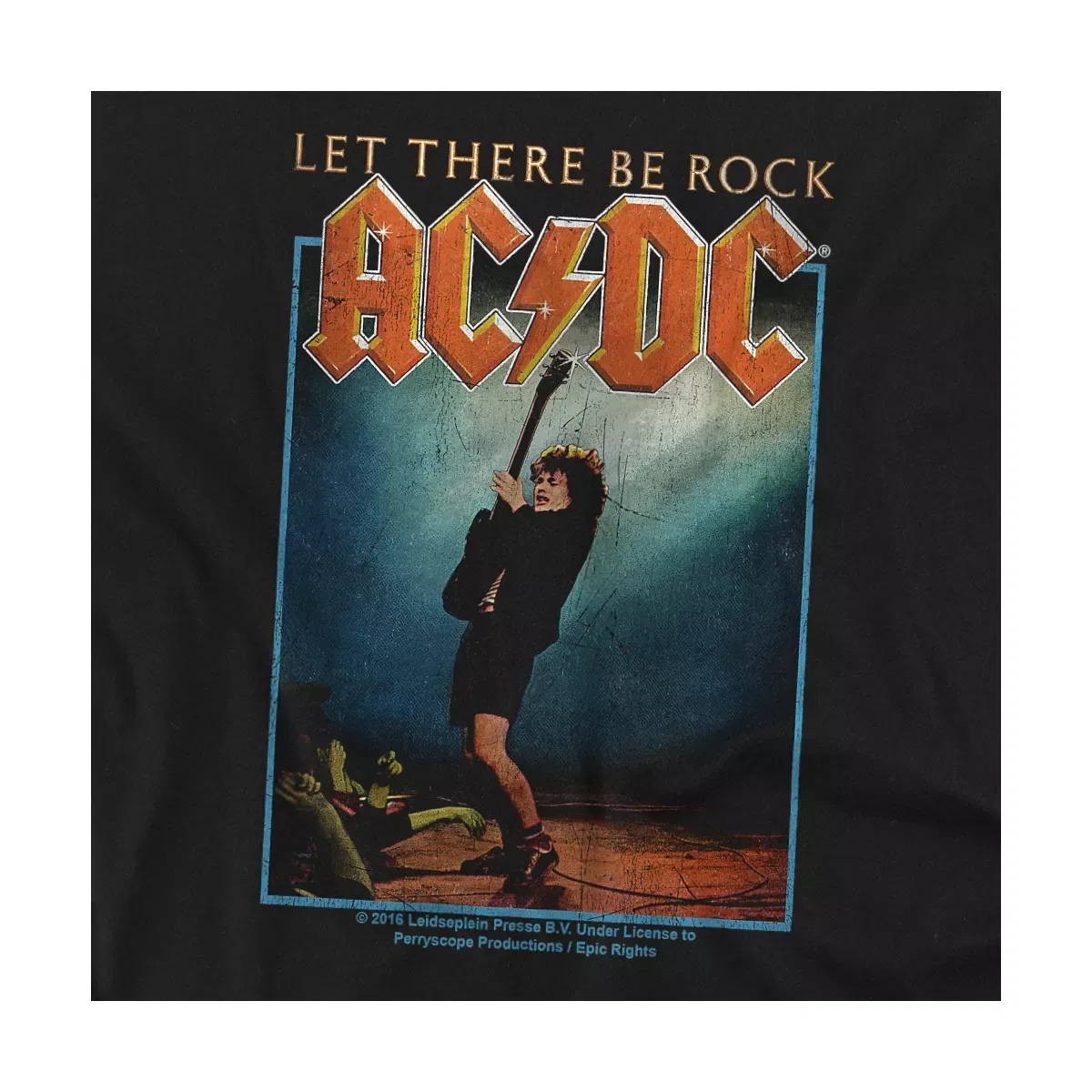 Детское боди с коротким рукавом AC/DC Let There Be Rock, Black — фото 2