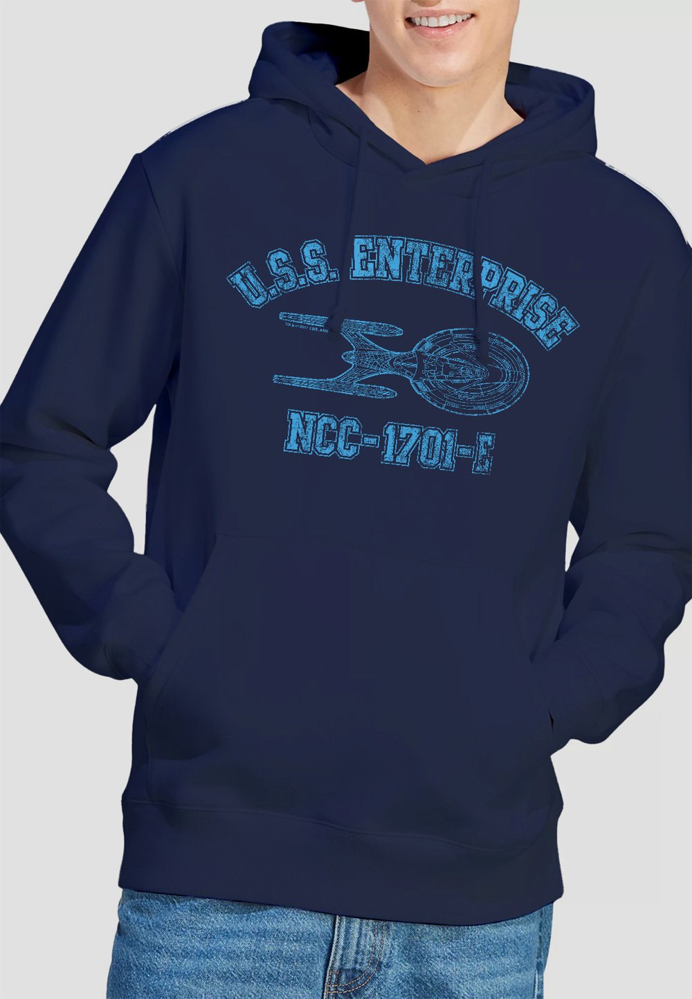 

Толстовка STAR TREK ENTERPRISE E ATHLETIC Cotton Soul, темно-синий