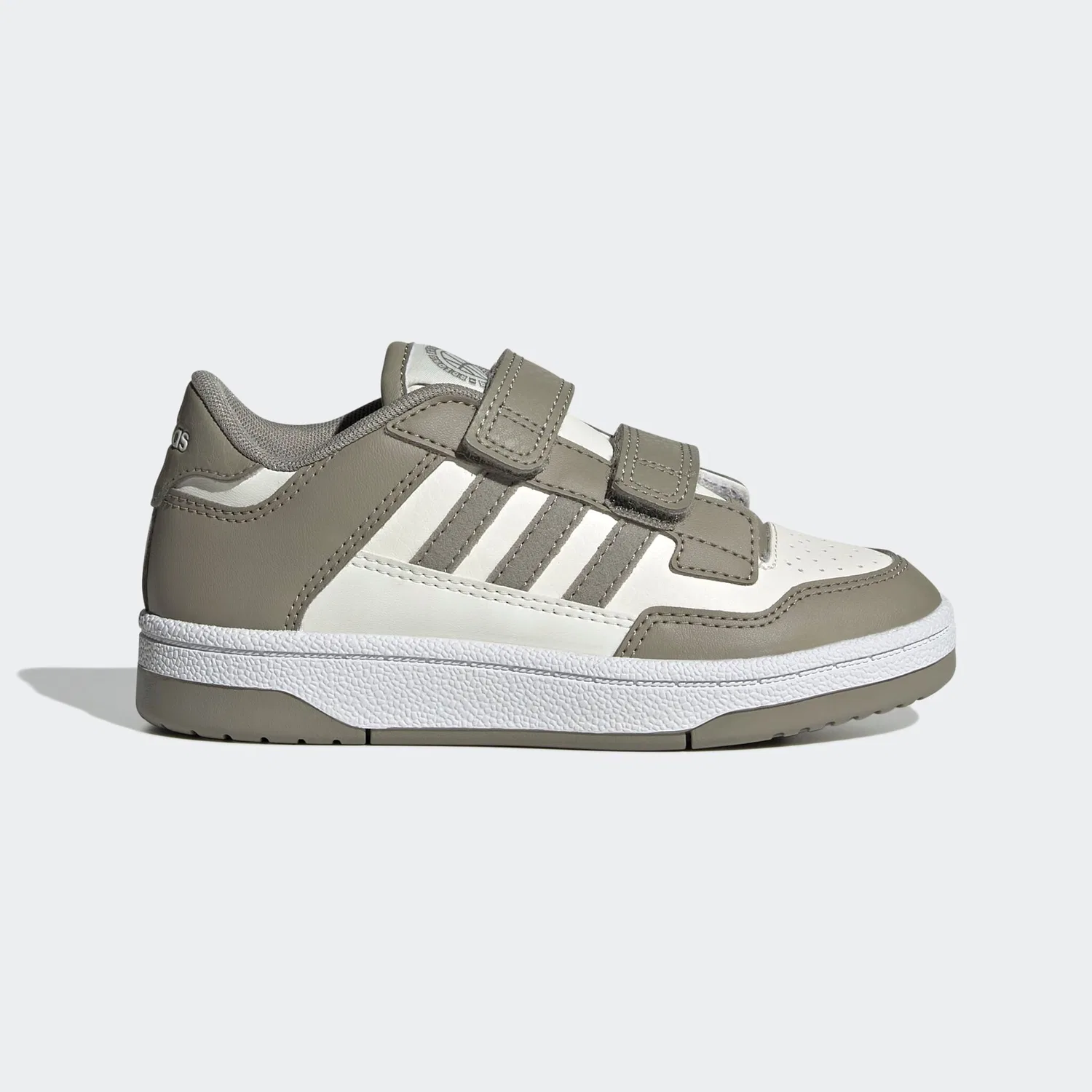 Детские кроссовки с ремешками на липучке Adidas Sportswear, Silver Pebble/Cloud White — фото 2