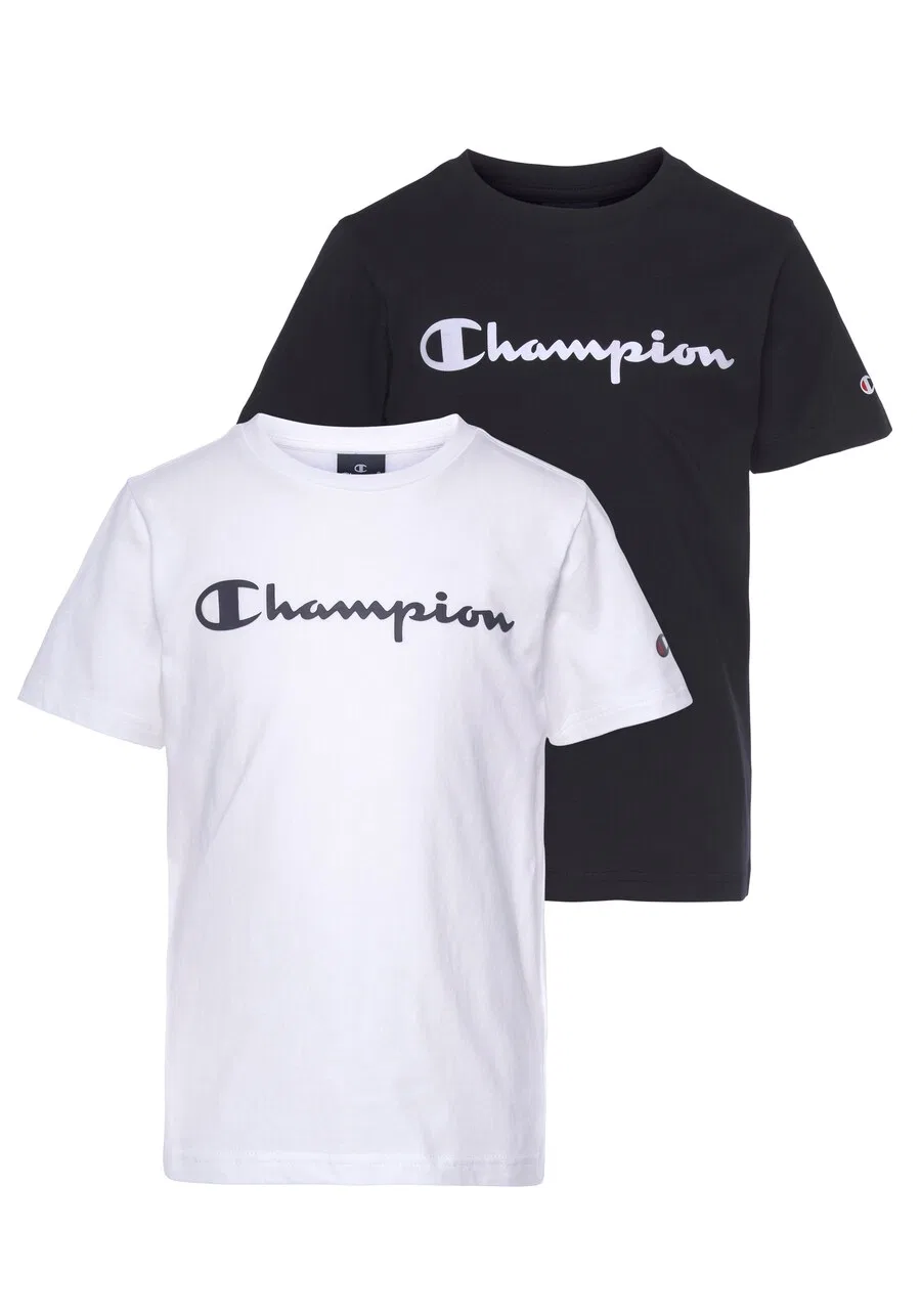 Футболка в черно-белом цвете Champion