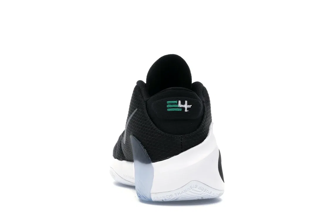 Детские кроссовки для мальчиков баскетбольные Nike Zoom Freak 1 Nike, Black/Black-White-Lucid Green — фото 4
