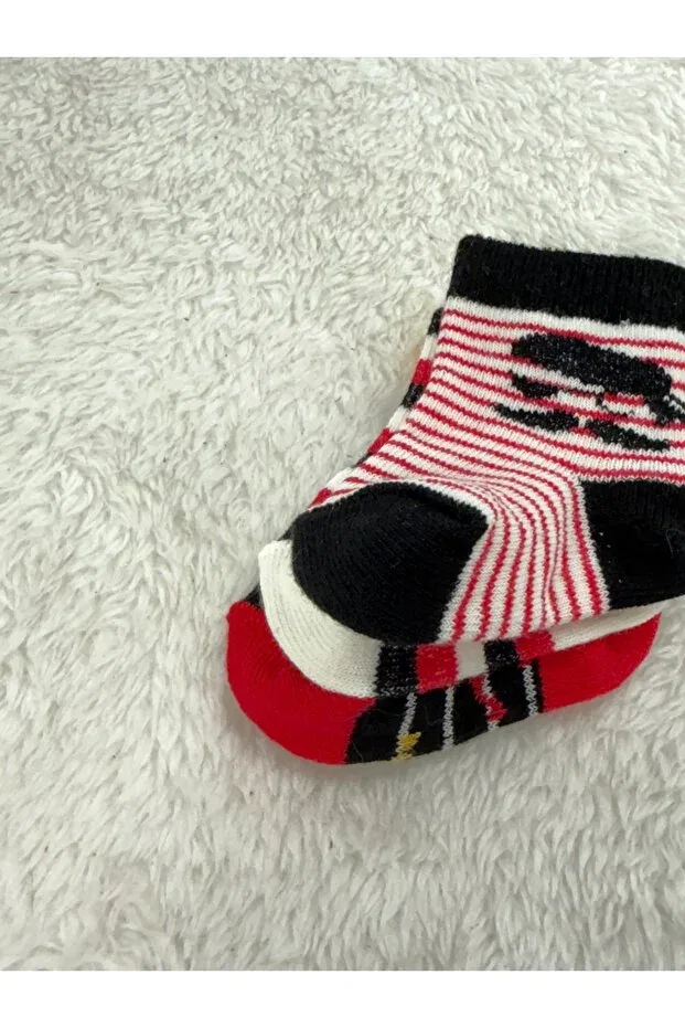 Детский набор носков для мальчиков хлопковый 3-Piece baby boy sock set Moush, Multicolor — фото 3