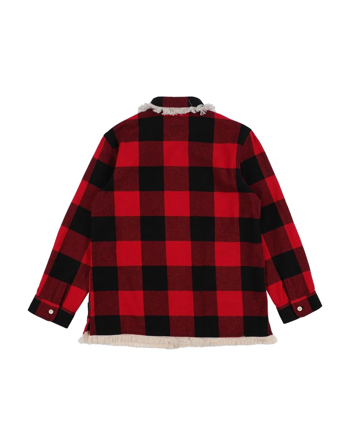 Детская фланелевая рубашка для девочек с принтом Woolrich, красный — фото 2