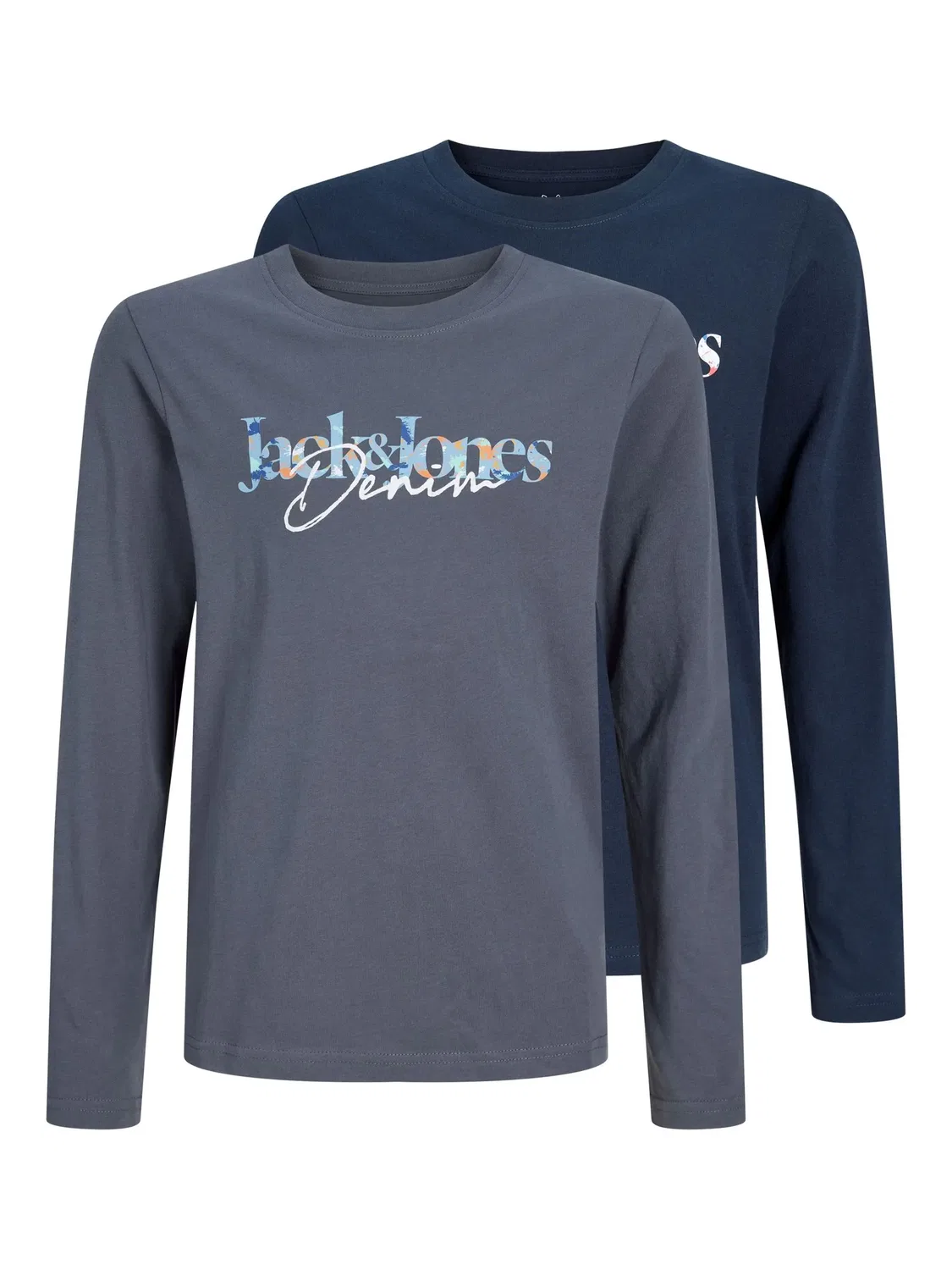 Комплект лонгсливов с длинным рукавом Jack & Jones Junior, темно-синий