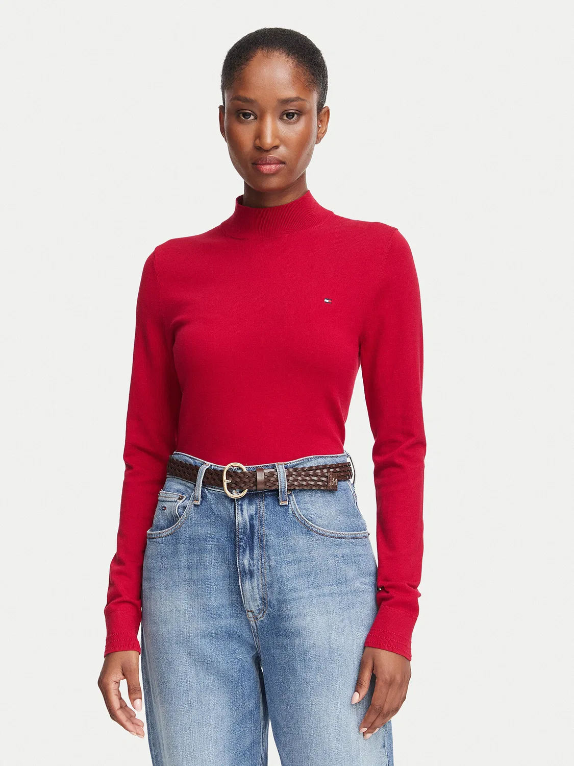 Женский пуловер стандартного кроя Tommy Hilfiger, красный