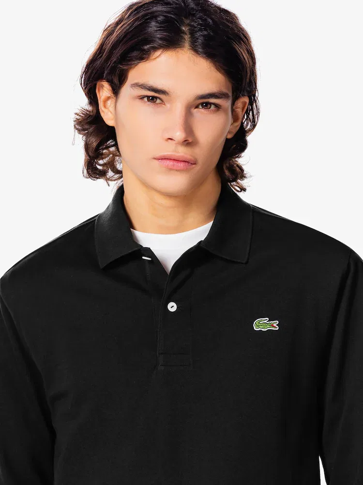 Футболка с длинным рукавом Regular Fit LACOSTE, Black — фото 2