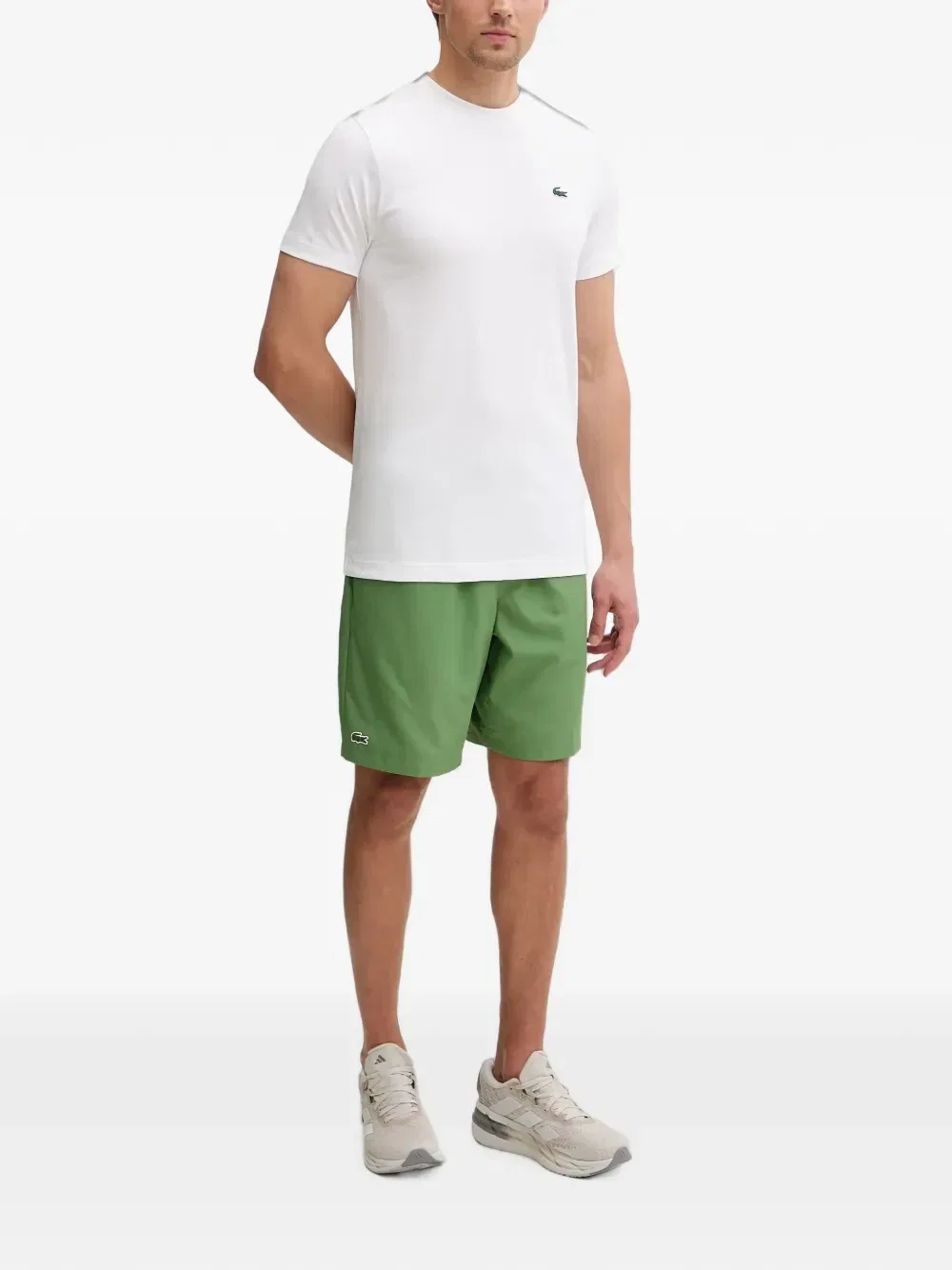 Теннисные шорты с нашивкой-логотипом Lacoste, зеленый — фото 2